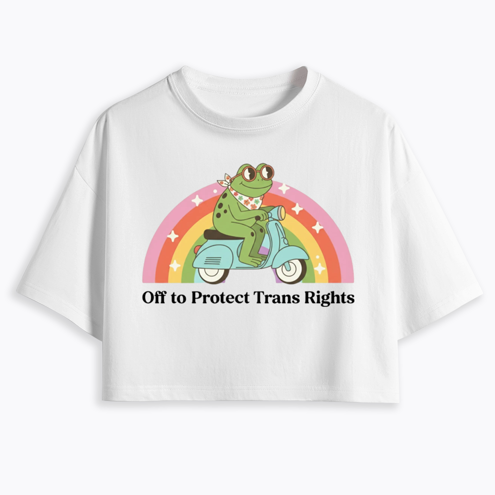 Protect Trans Rights Cropped T-Shirt