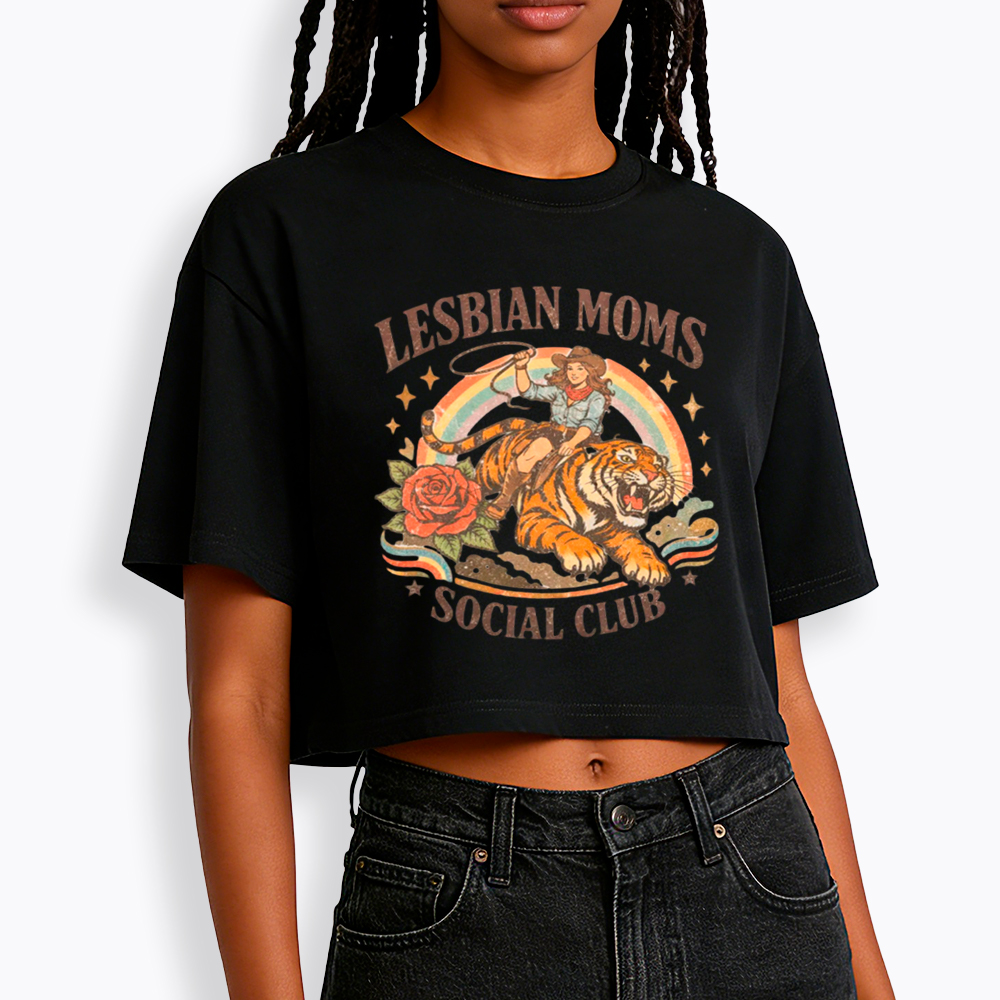 Lesbian Mom Cropped T-Shirt