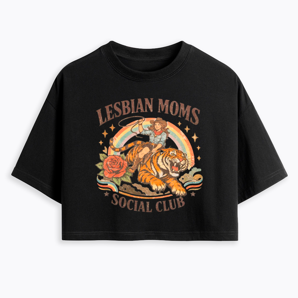 Lesbian Mom Cropped T-Shirt