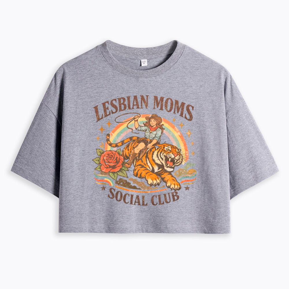 Lesbian Mom Cropped T-Shirt