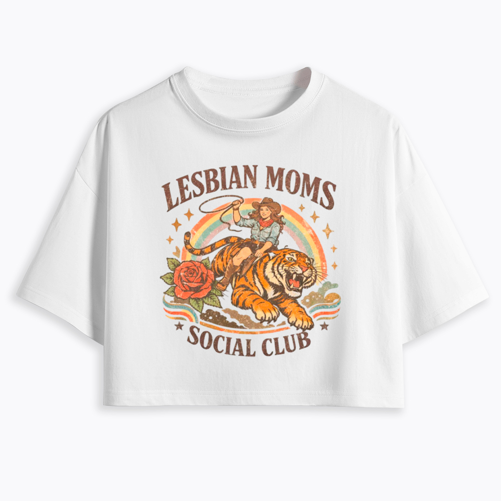Lesbian Mom Cropped T-Shirt