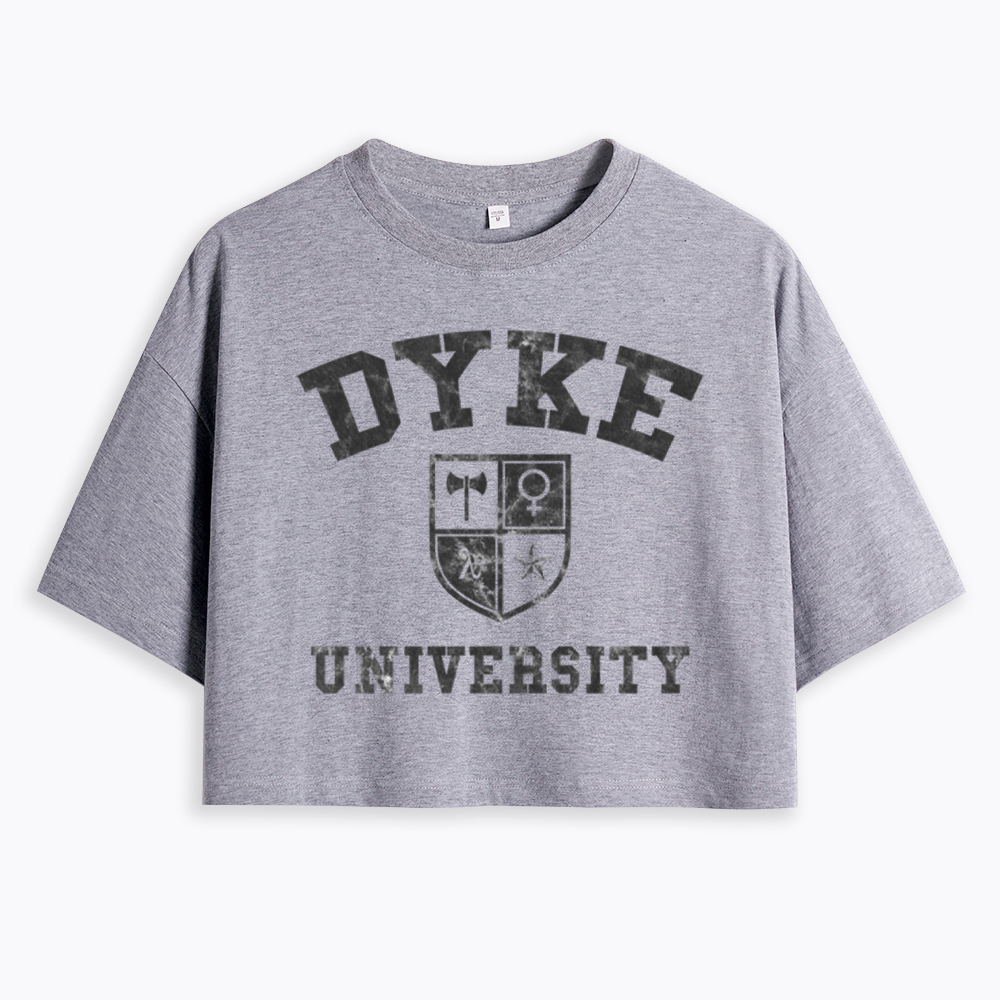 Dyke University Cropped T-Shirt