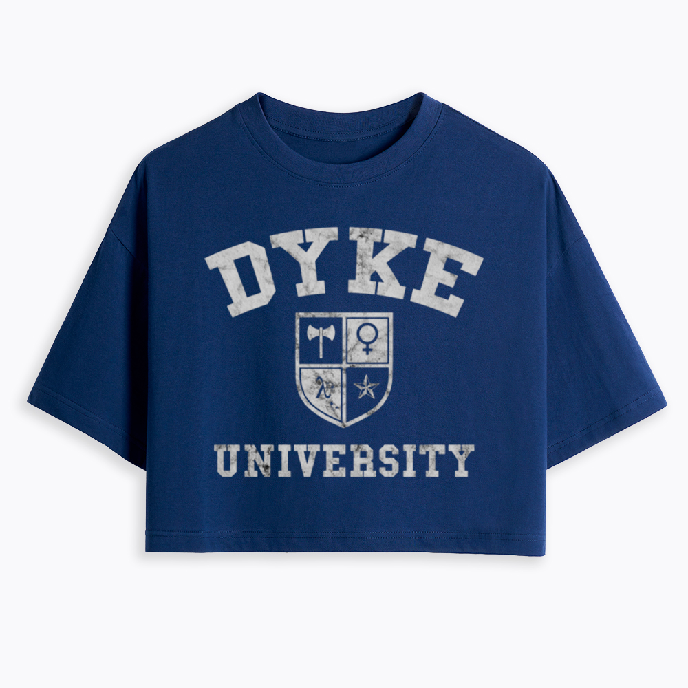 Dyke University Cropped T-Shirt