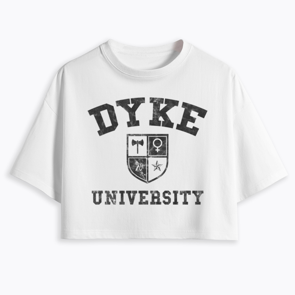 Dyke University Cropped T-Shirt