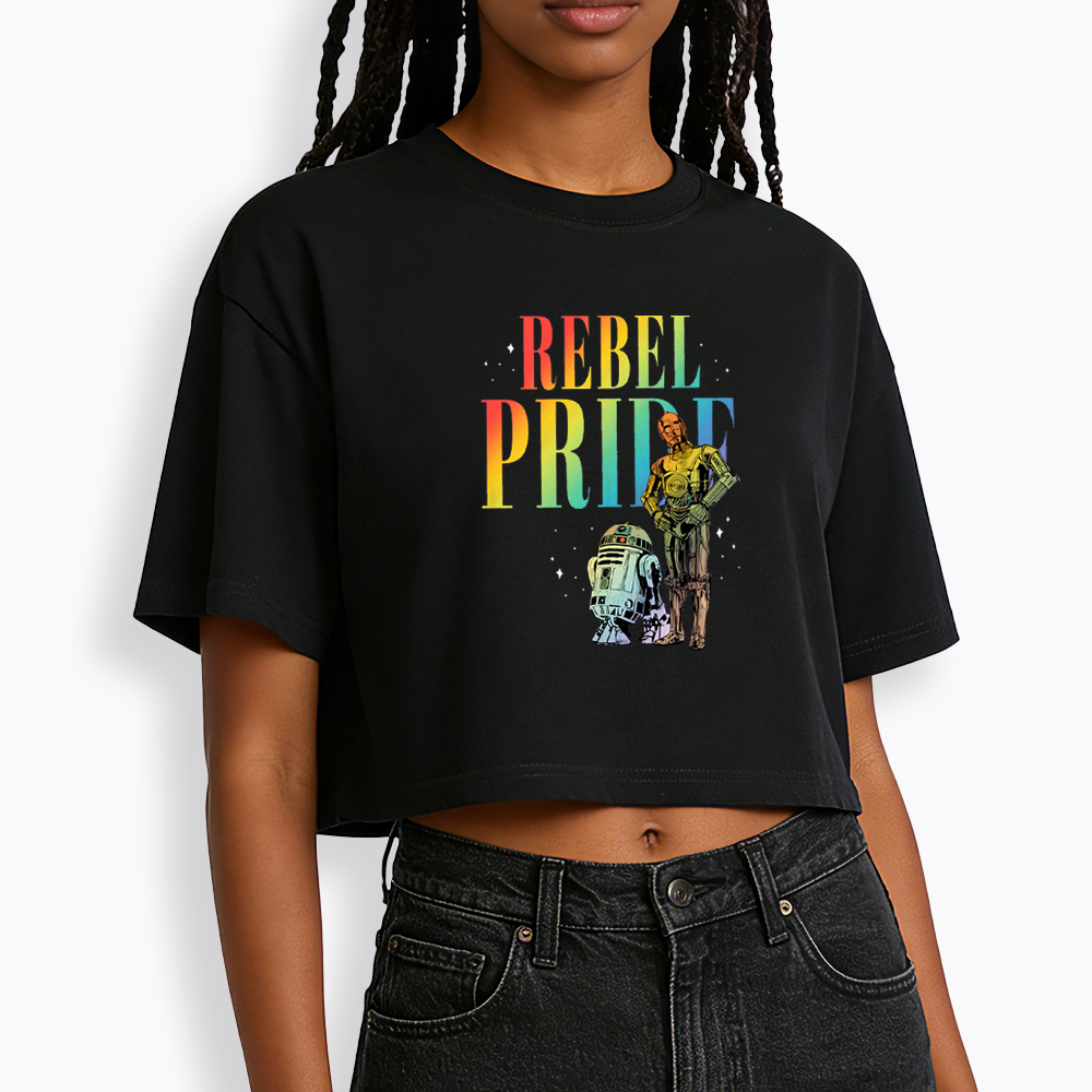 Rebel Rainbow Pride Cropped T-Shirt