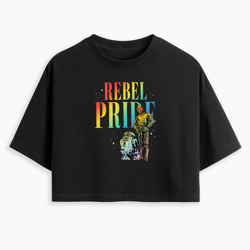 Rebel Rainbow Pride Cropped T-Shirt