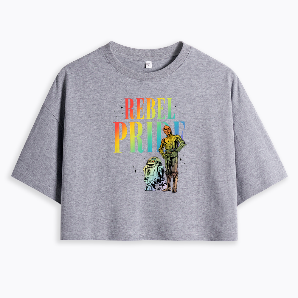 Rebel Rainbow Pride Cropped T-Shirt