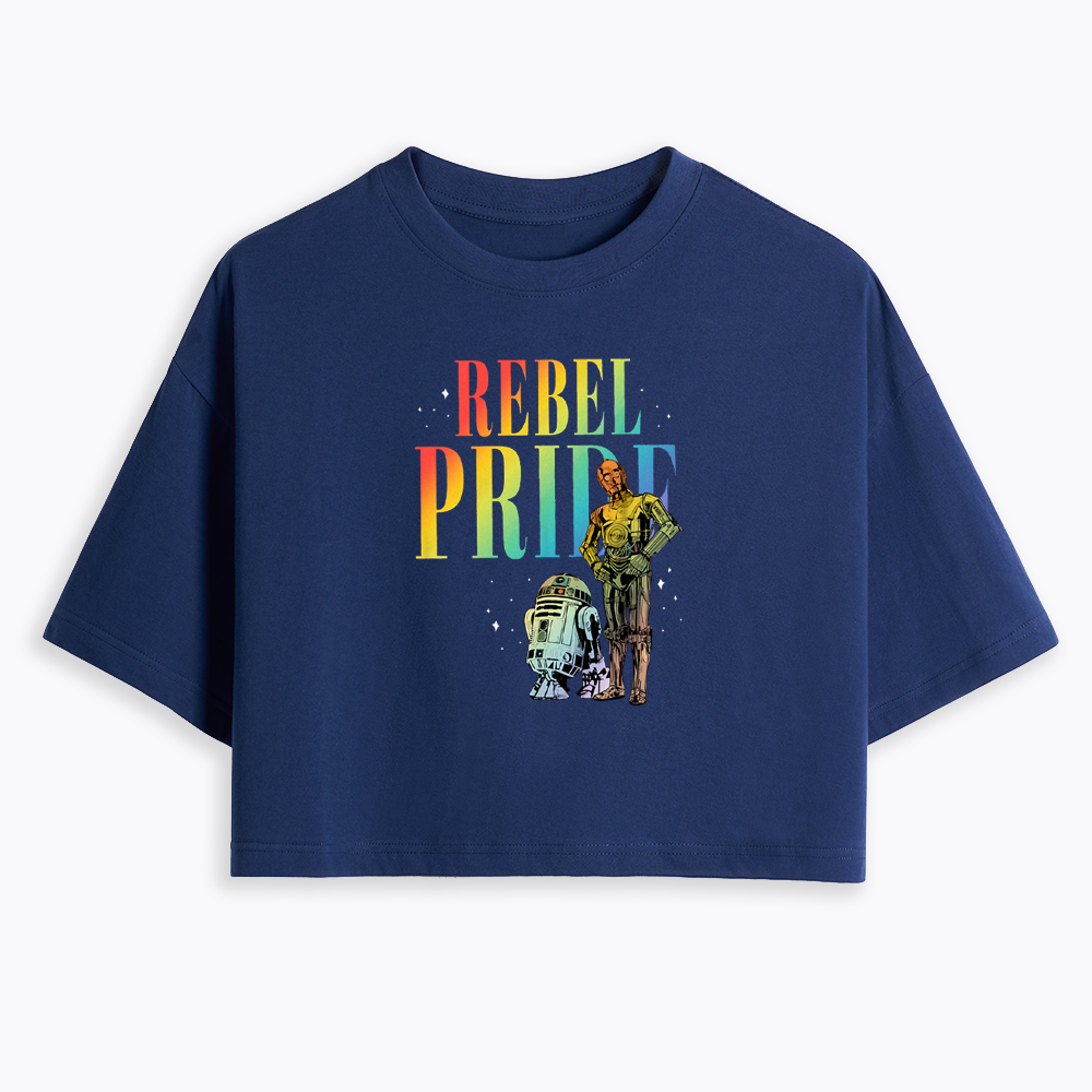 Rebel Rainbow Pride Cropped T-Shirt