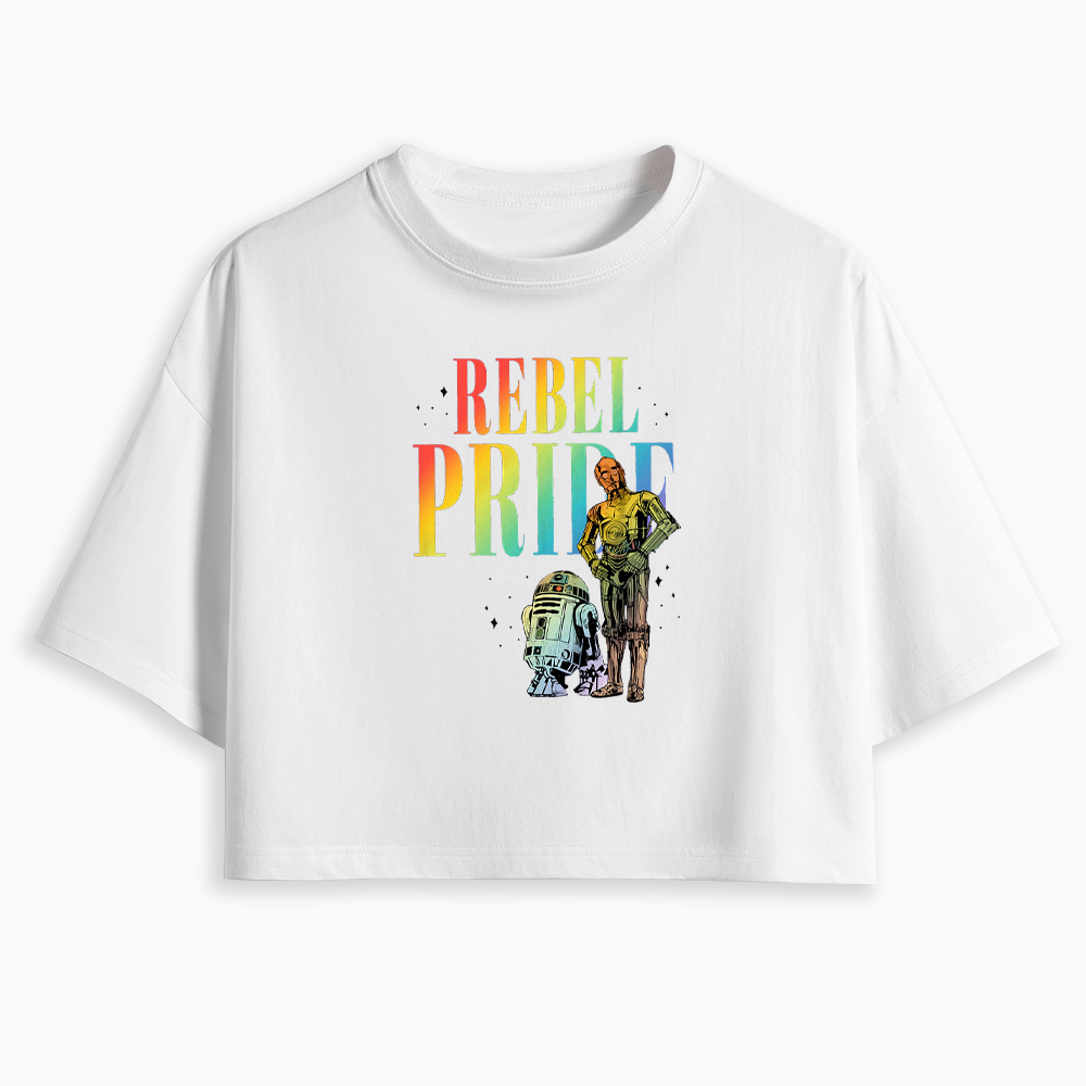 Rebel Rainbow Pride Cropped T-Shirt