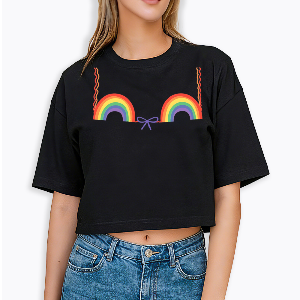 Queer Bra Cropped T-Shirt