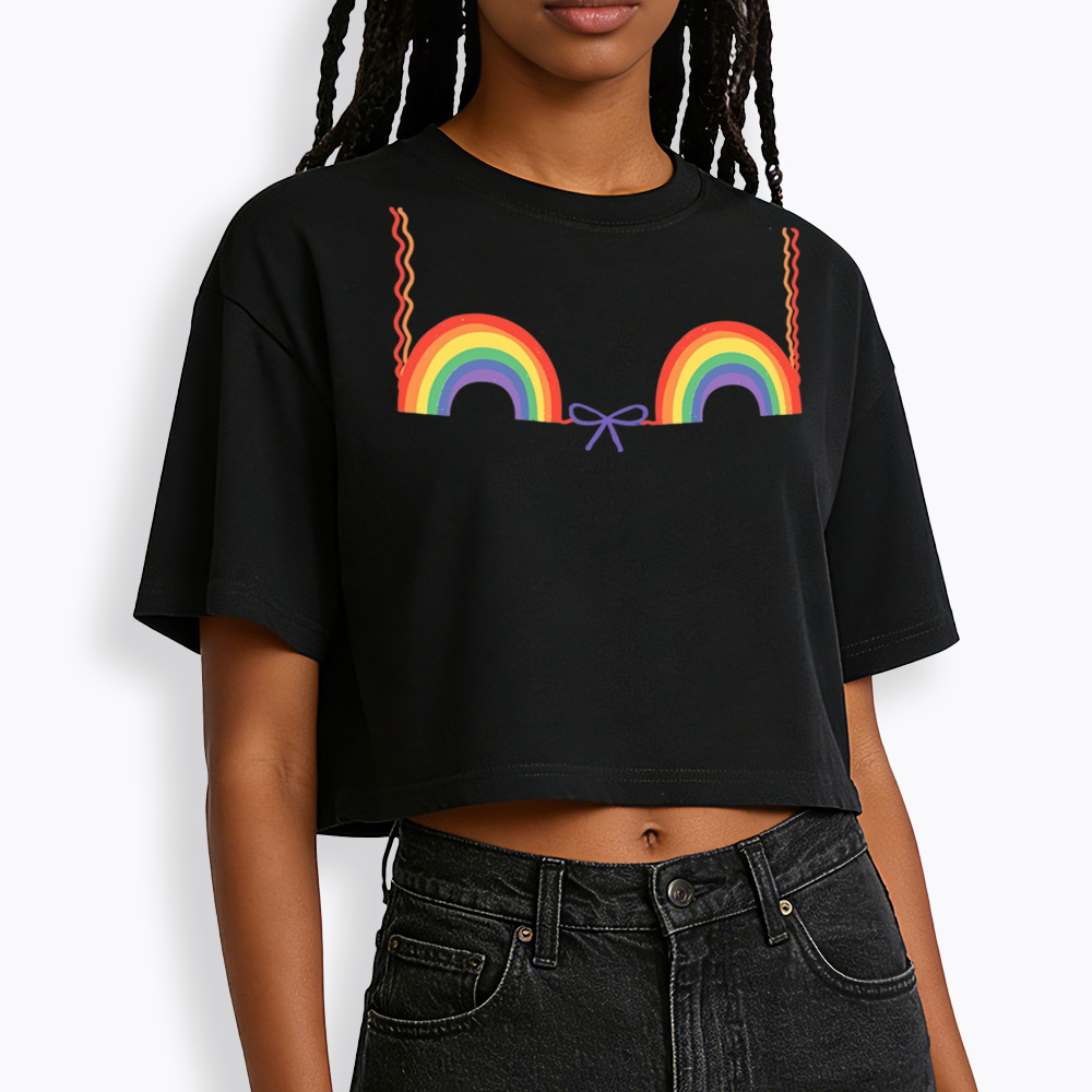 Queer Bra Cropped T-Shirt