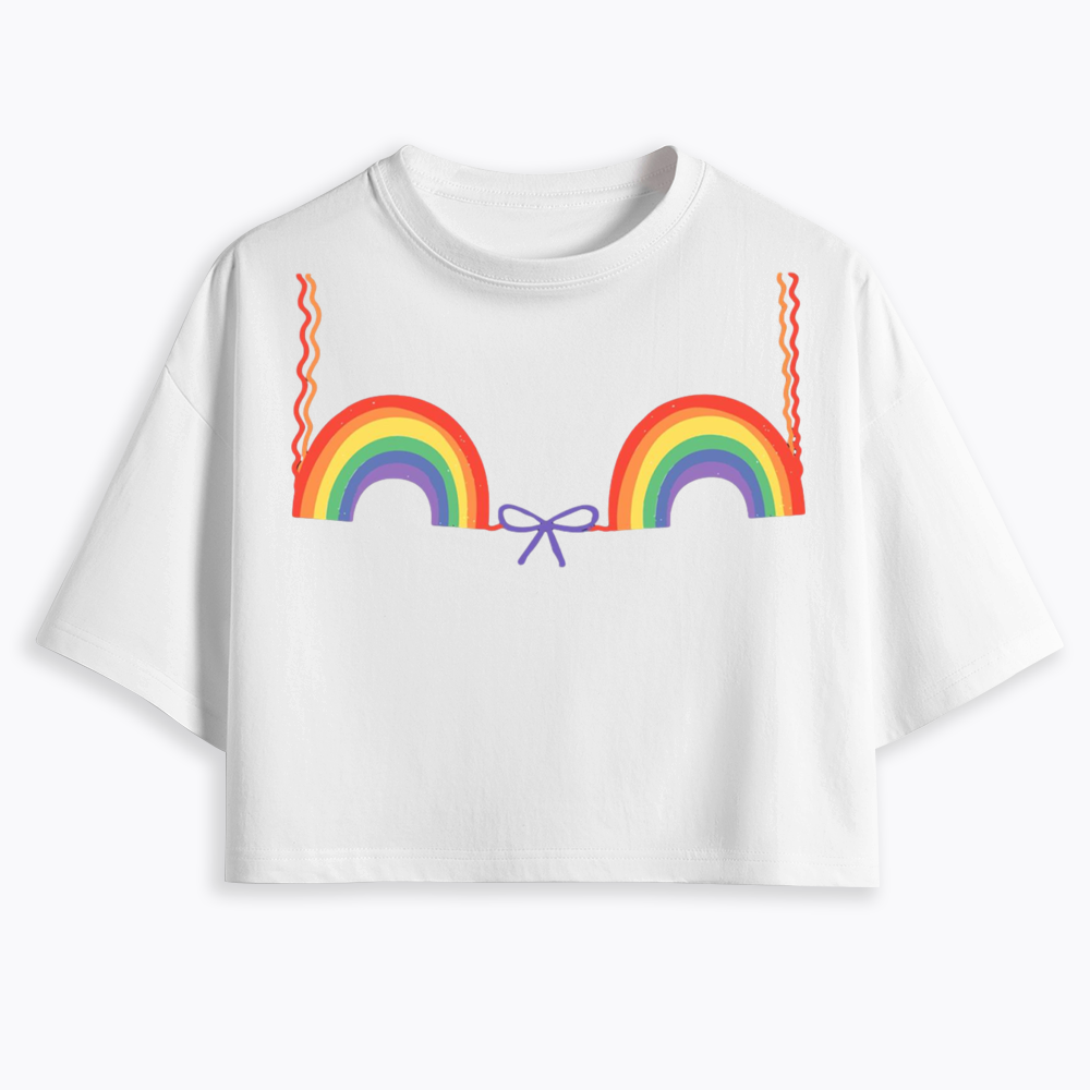 Queer Bra Cropped T-Shirt