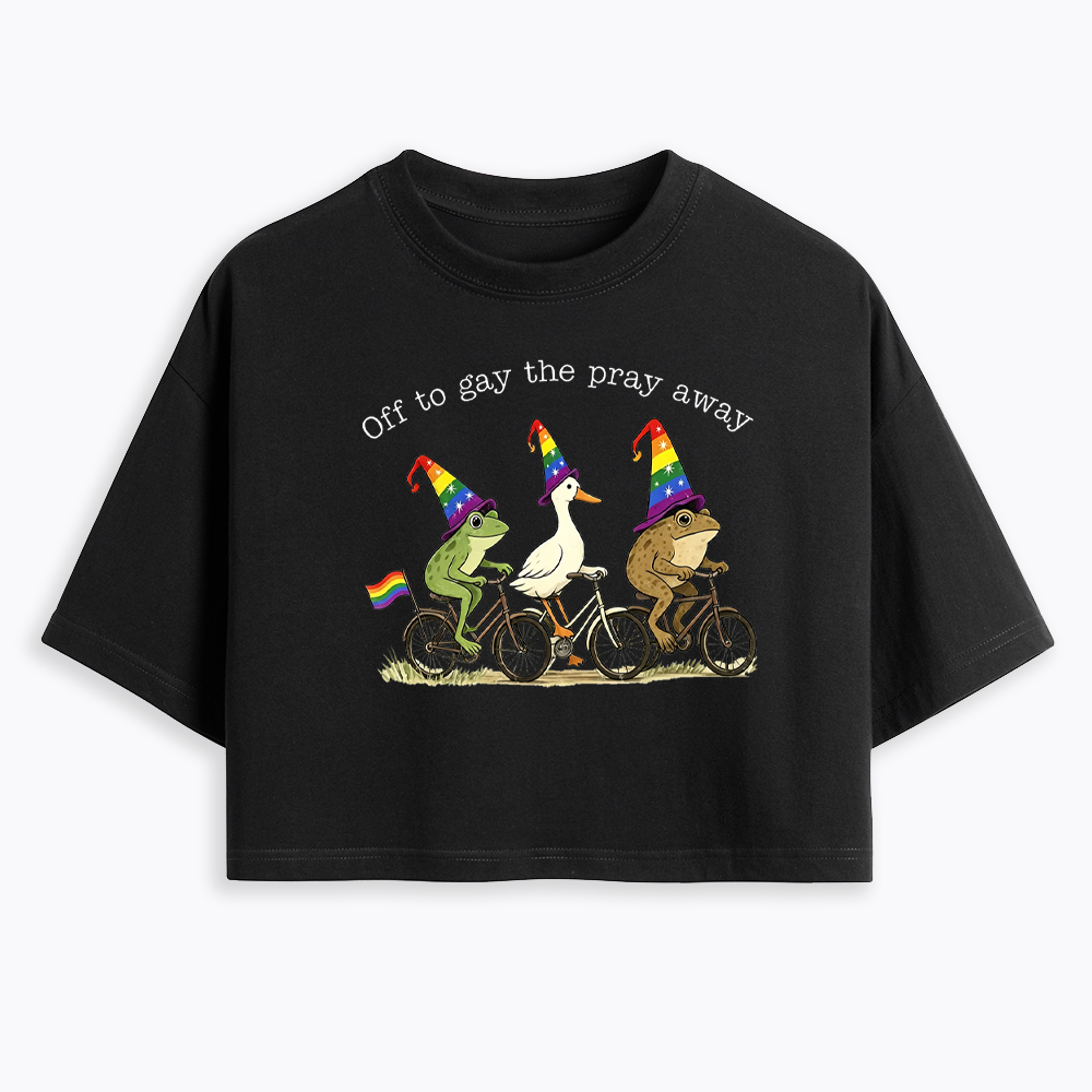 Off To LGBTQ Pride Cropped T-Shirt