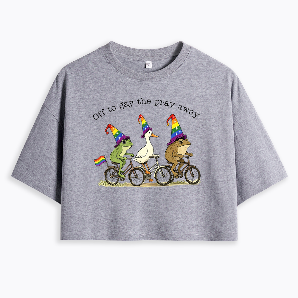 Off To LGBTQ Pride Cropped T-Shirt