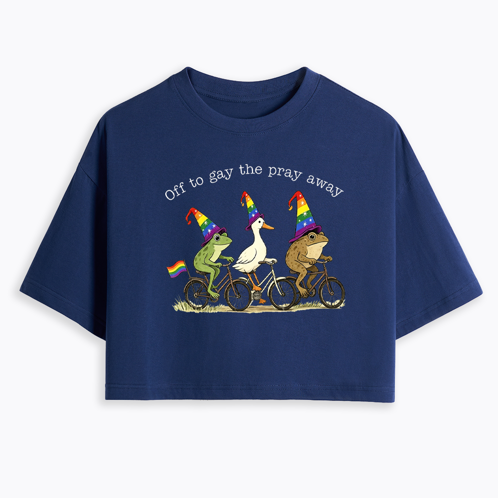 Off To LGBTQ Pride Cropped T-Shirt