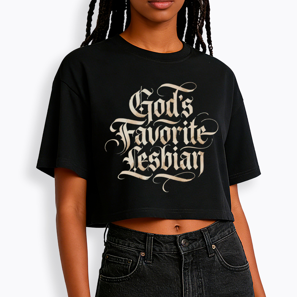 God's Favorite Lesbian Cropped T-Shirt