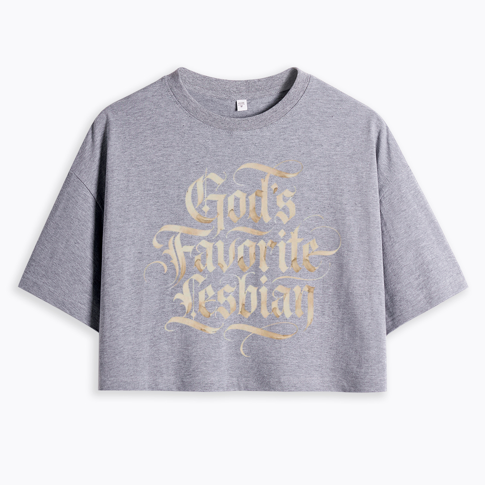 God's Favorite Lesbian Cropped T-Shirt