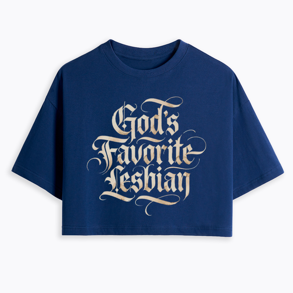 God's Favorite Lesbian Cropped T-Shirt