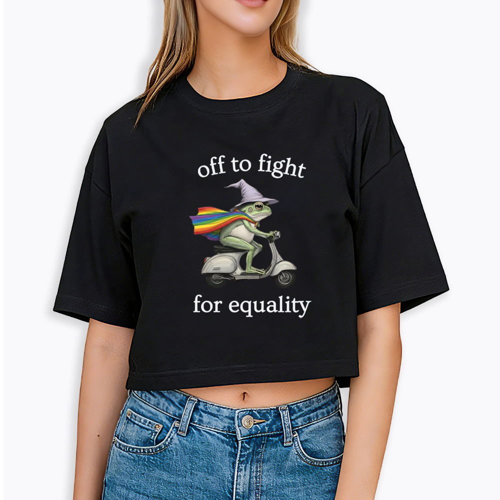 Off to fight for Equality Cropped T-Shirt