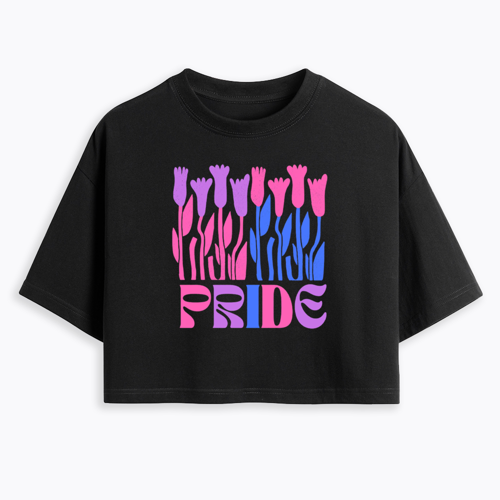 Subtle Bi Pride Cropped T-Shirt