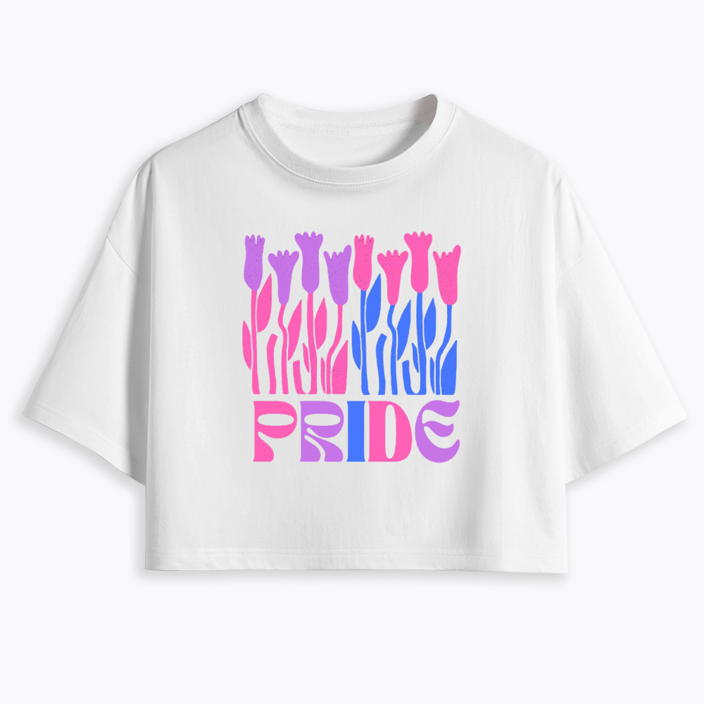 Subtle Bi Pride Cropped T-Shirt