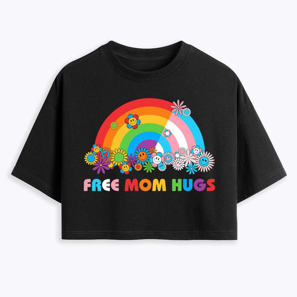 Free Mom Hugs Cropped T-Shirt