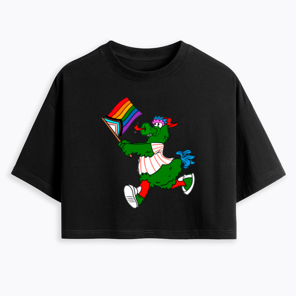 Phanatic with Pride Flag Cropped T-Shirt