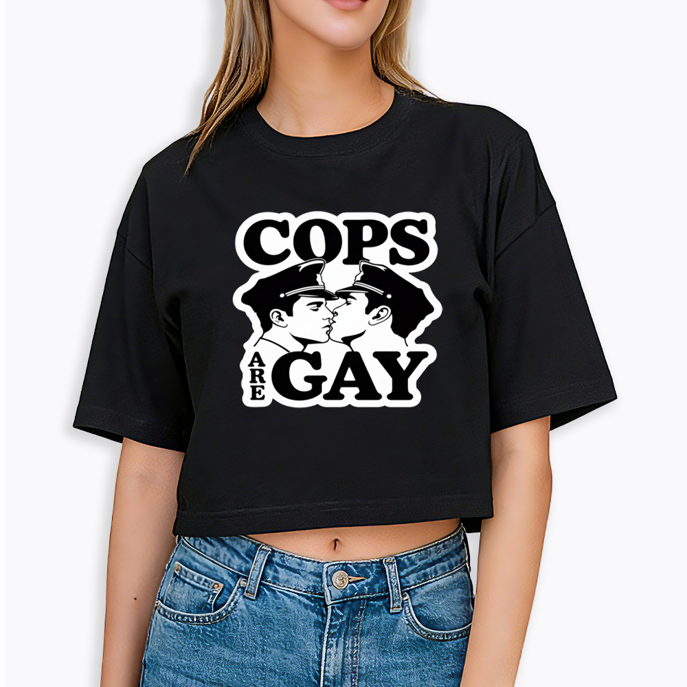 Cops Are Gay Cropped T-Shirt