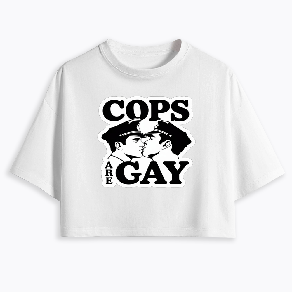 Cops Are Gay Cropped T-Shirt