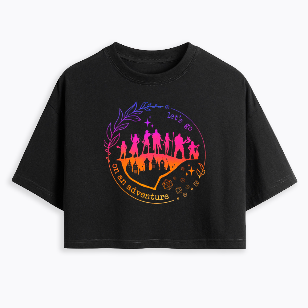 Let's go on an adventure Cropped T-Shirt