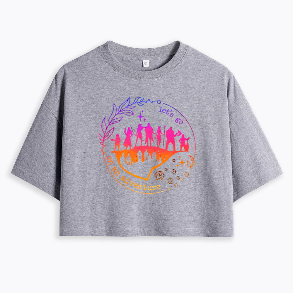 Let's go on an adventure Cropped T-Shirt