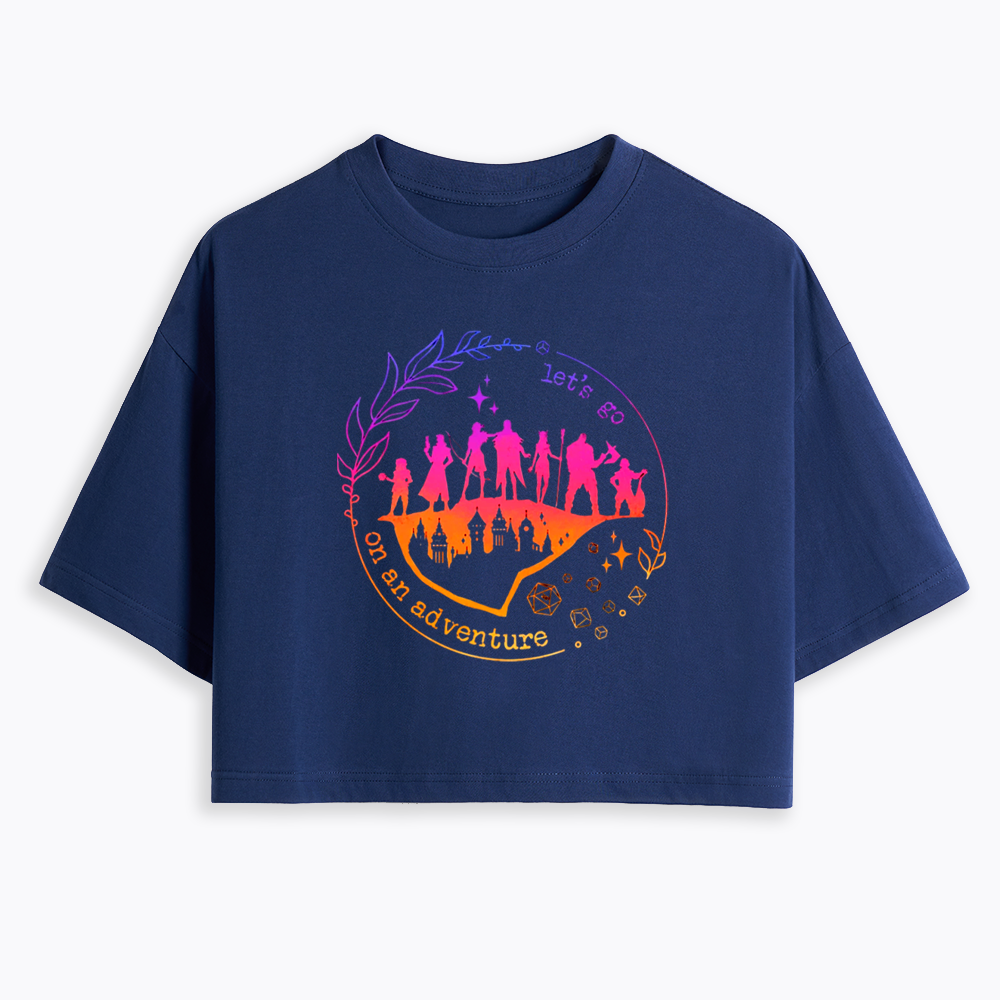 Let's go on an adventure Cropped T-Shirt