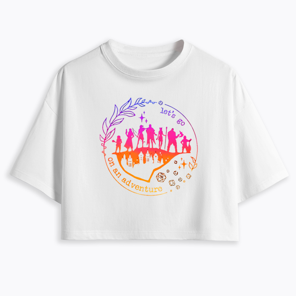 Let's go on an adventure Cropped T-Shirt