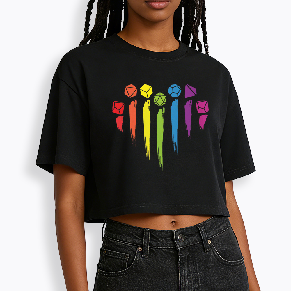 D&D Rainbow Cropped T-Shirt