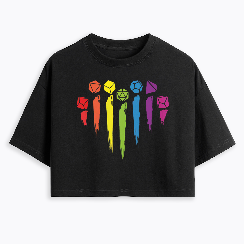 D&D Rainbow Cropped T-Shirt