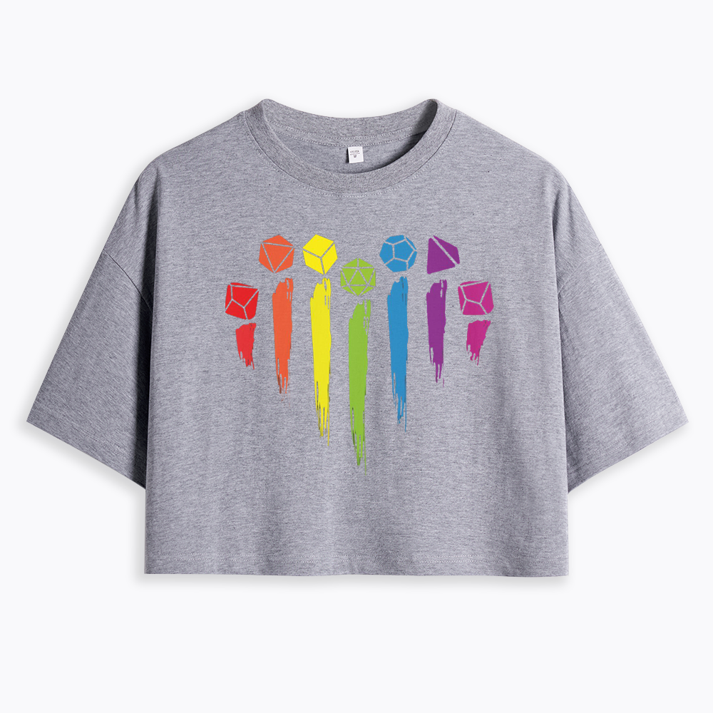 D&D Rainbow Cropped T-Shirt