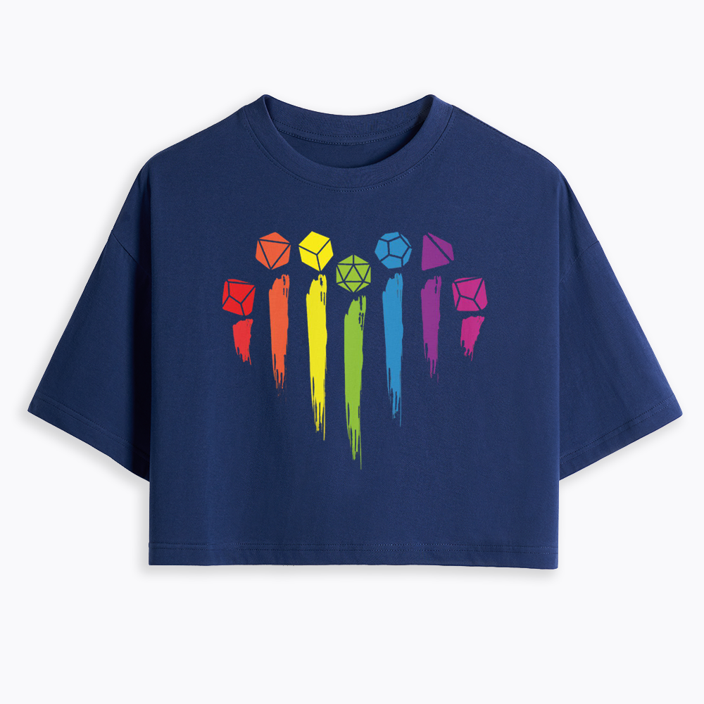 D&D Rainbow Cropped T-Shirt