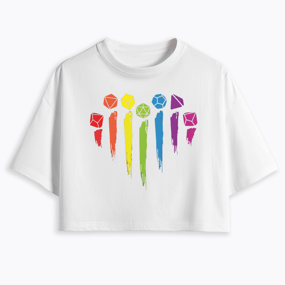 D&D Rainbow Cropped T-Shirt