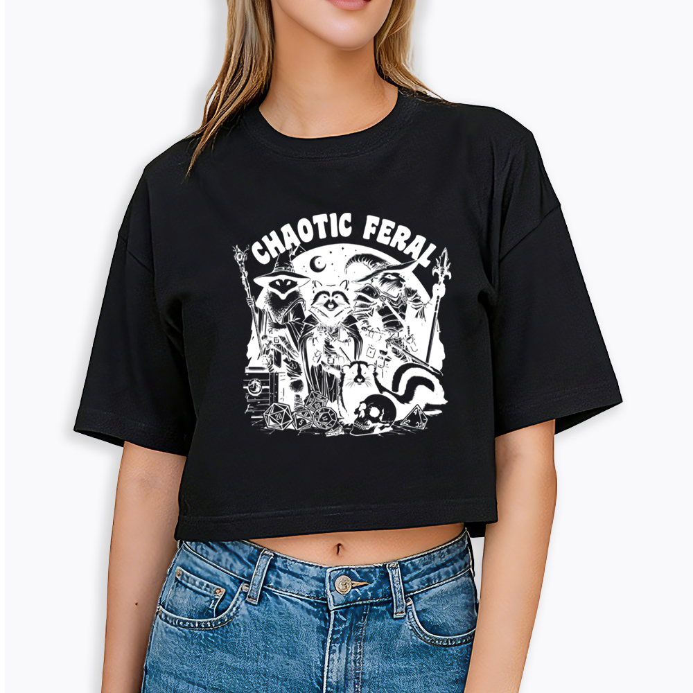 Chaotic Feral Cropped T-Shirt