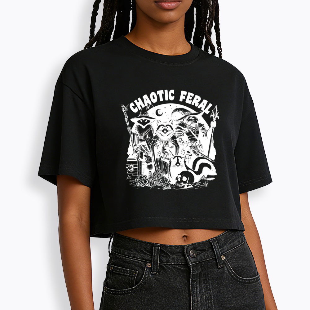 Chaotic Feral Cropped T-Shirt