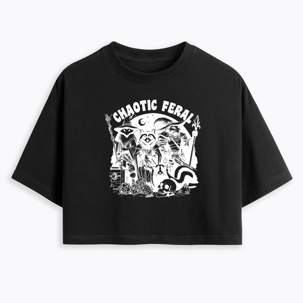 Chaotic Feral Cropped T-Shirt