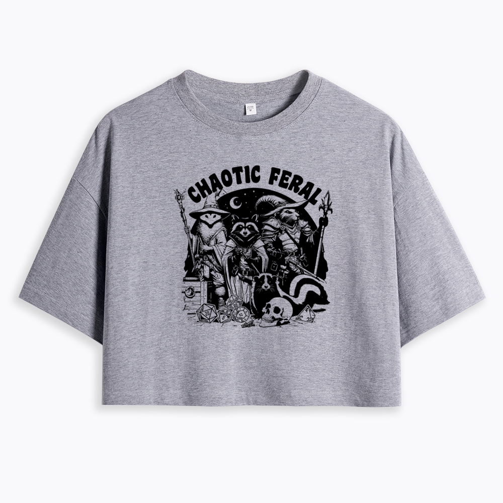 Chaotic Feral Cropped T-Shirt