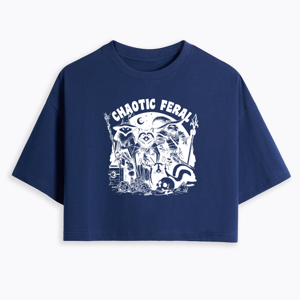 Chaotic Feral Cropped T-Shirt