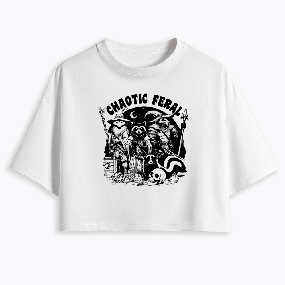 Chaotic Feral Cropped T-Shirt