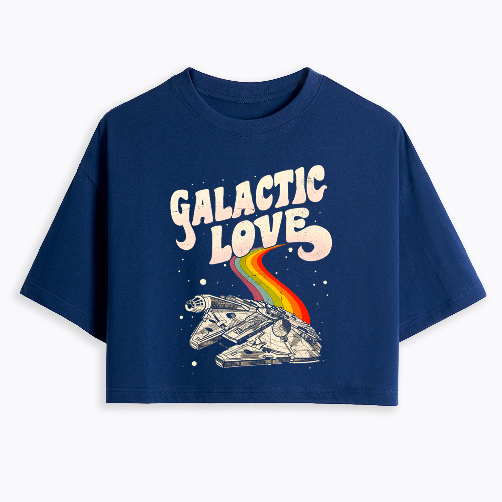 May The 4th Be With You Rainbow Cropped T-Shirt