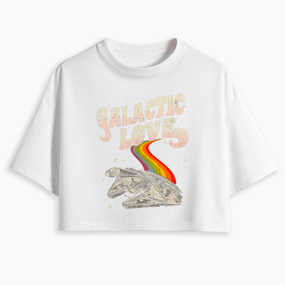 May The 4th Be With You Rainbow Cropped T-Shirt