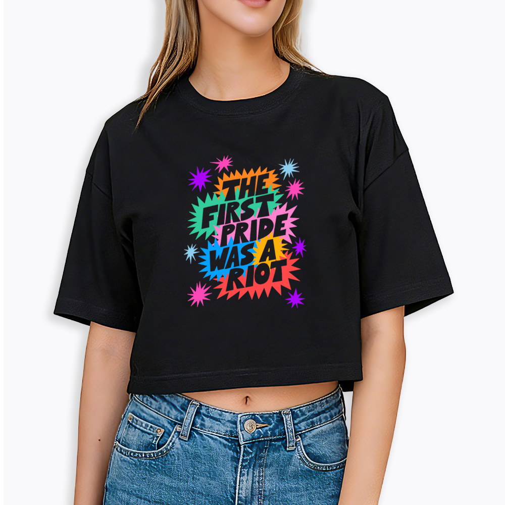 The First Pride Was A Riot Cropped T-Shirt
