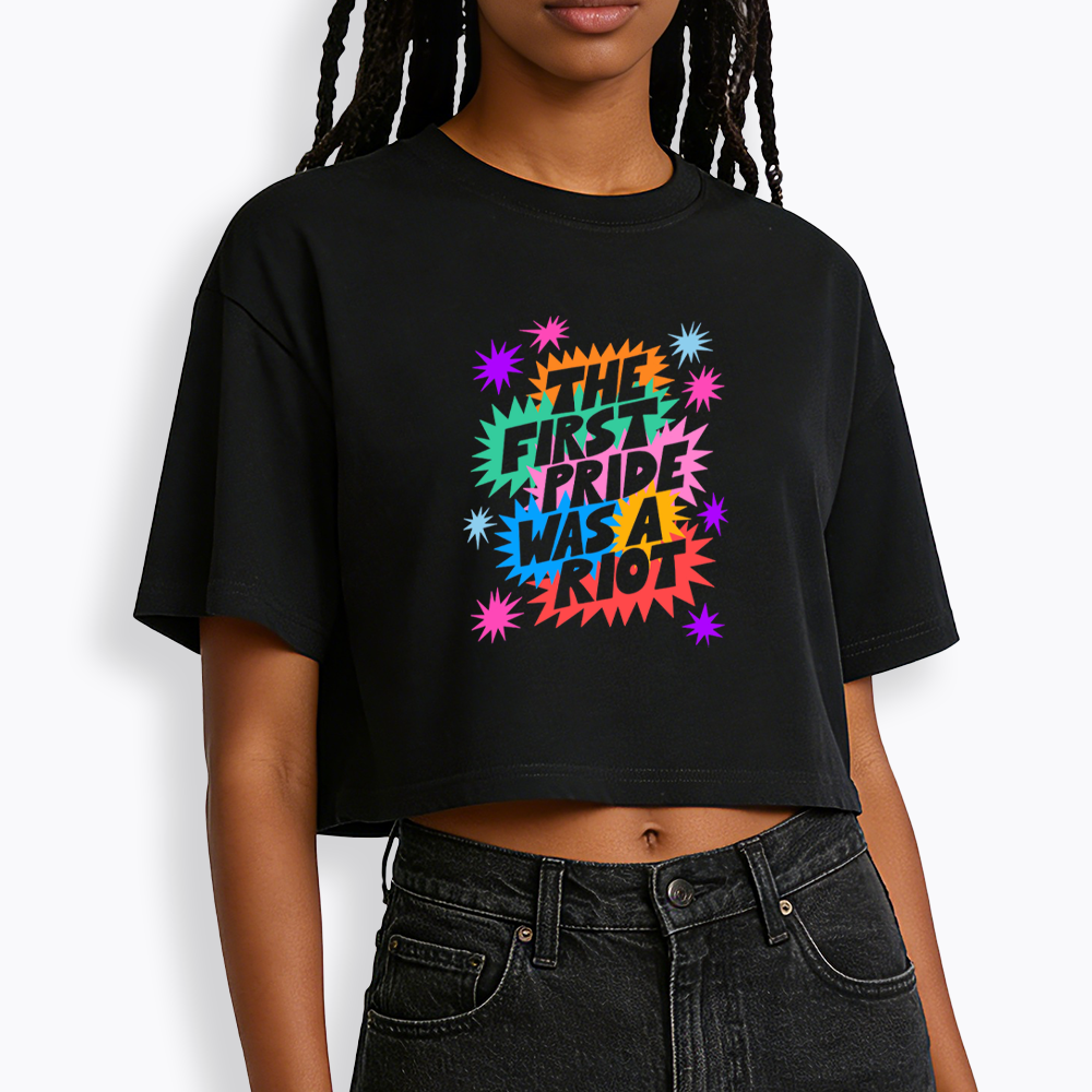 The First Pride Was A Riot Cropped T-Shirt