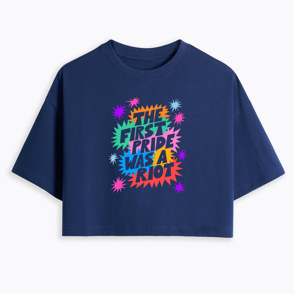 The First Pride Was A Riot Cropped T-Shirt