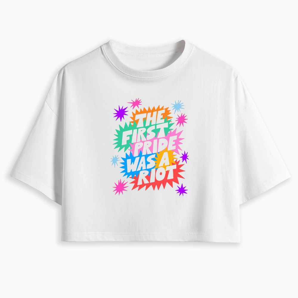 The First Pride Was A Riot Cropped T-Shirt